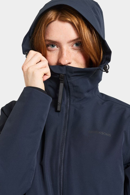 Didriksons Womens Elena Parka  Dark Night Blue
