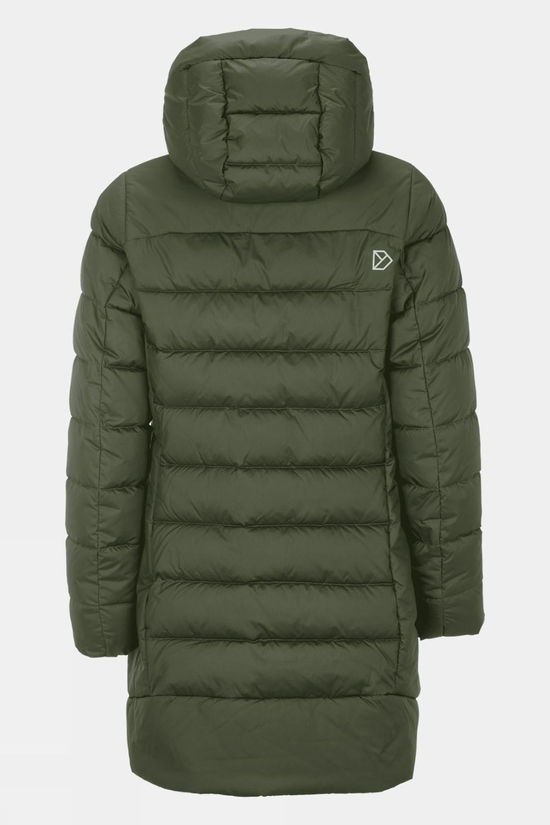 Didriksons Womens Tejla Parka Jacket Deep Green