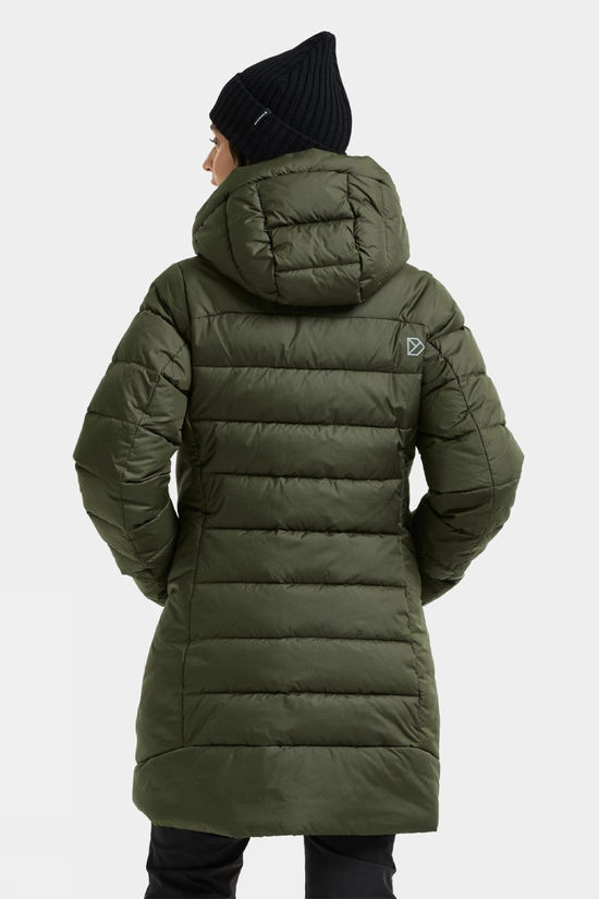 Didriksons Womens Tejla Parka Jacket Deep Green