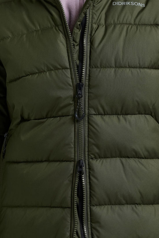Didriksons Womens Tejla Parka Jacket Deep Green