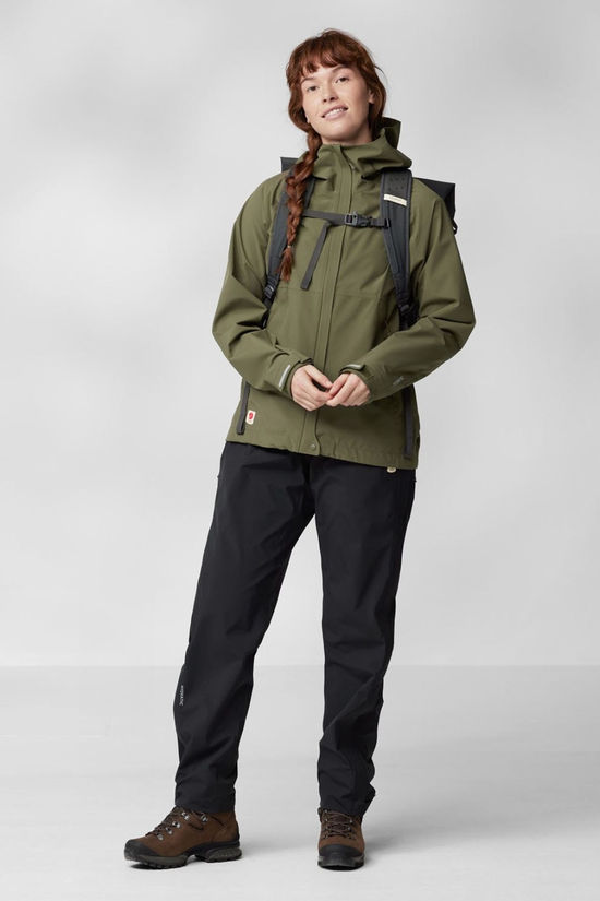 Fjallraven Womens HC Hydratic Trail Jacket  Laurel Green