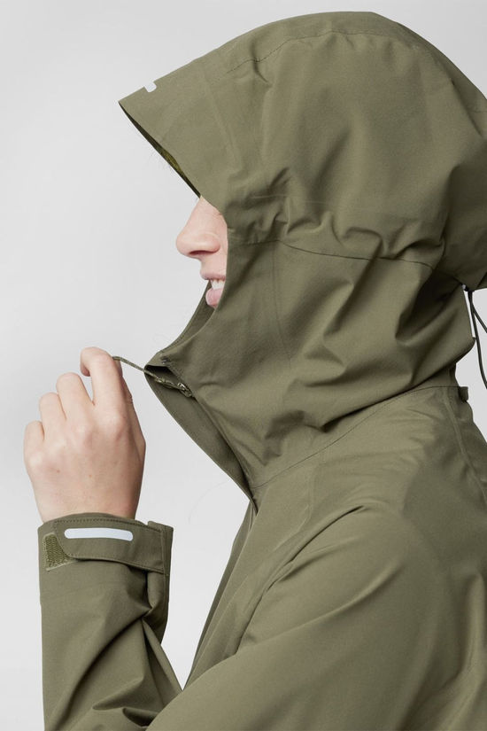 Fjallraven Womens HC Hydratic Trail Jacket  Laurel Green