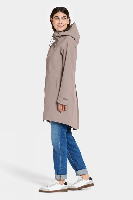 Didriksons Womens Bea Parka Ash Brown