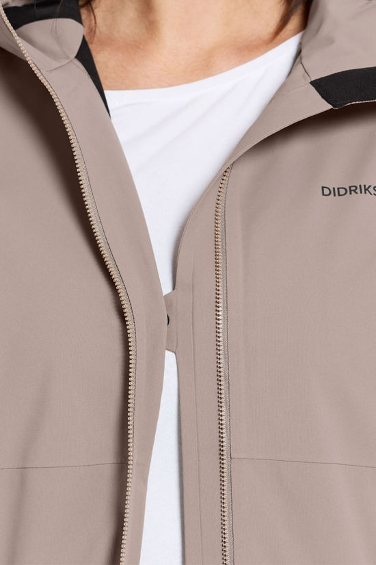 Didriksons Womens Bea Parka Ash Brown