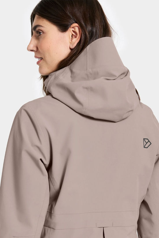 Didriksons Womens Bea Parka Ash Brown