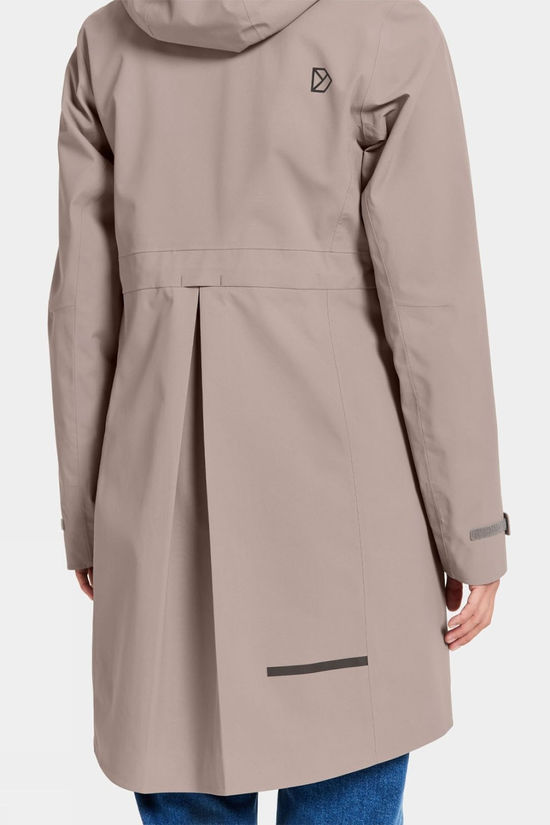 Didriksons Womens Bea Parka Ash Brown