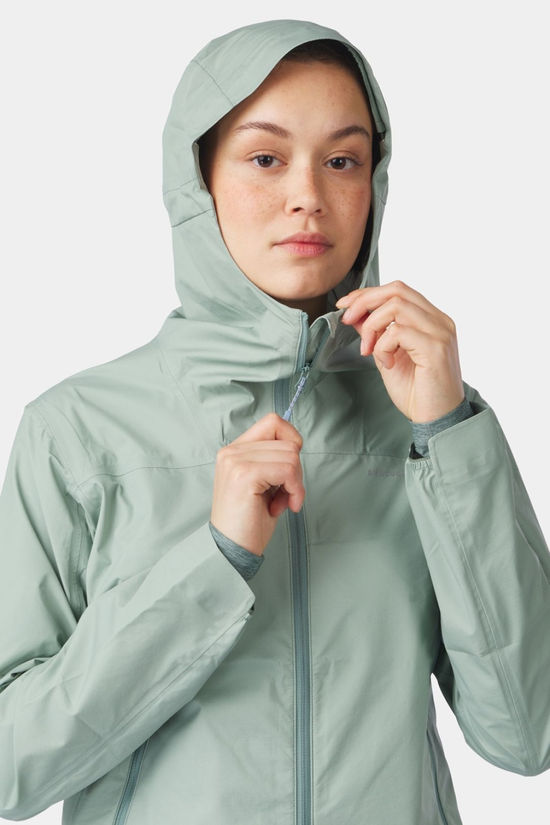 Ayacucho Womens Mountain Light Hardshell Jacket Iceberg Green