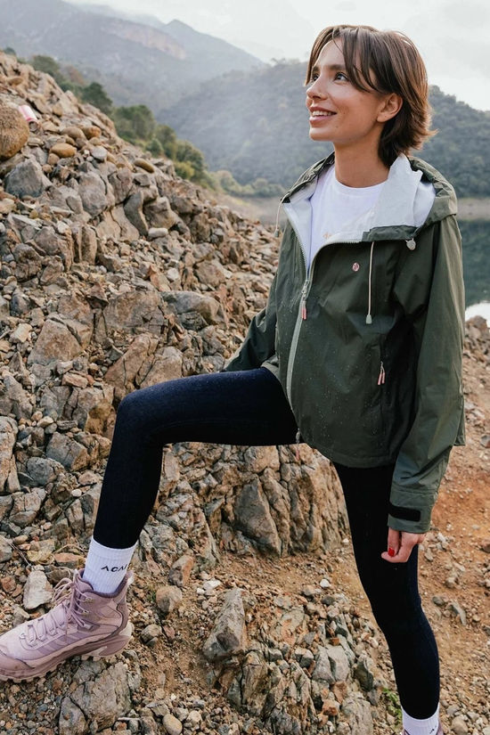 Acai Womens Off Grid Waterproof Jacket Deep Sage
