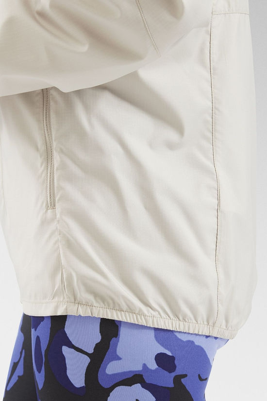Rab Womens Windgather Hooded Jacket Pebble