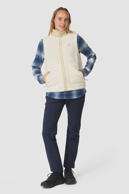 Ayacucho Womens Texel Sherpa Vest Ecru