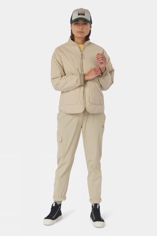 Ayacucho Womens Camping Quilted Jacket Trench Coat