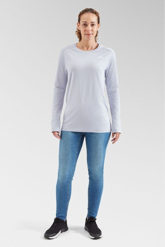 The North Face Womens Simple Dome Long Sleeve T-Shirt Dusty Periwinkle
