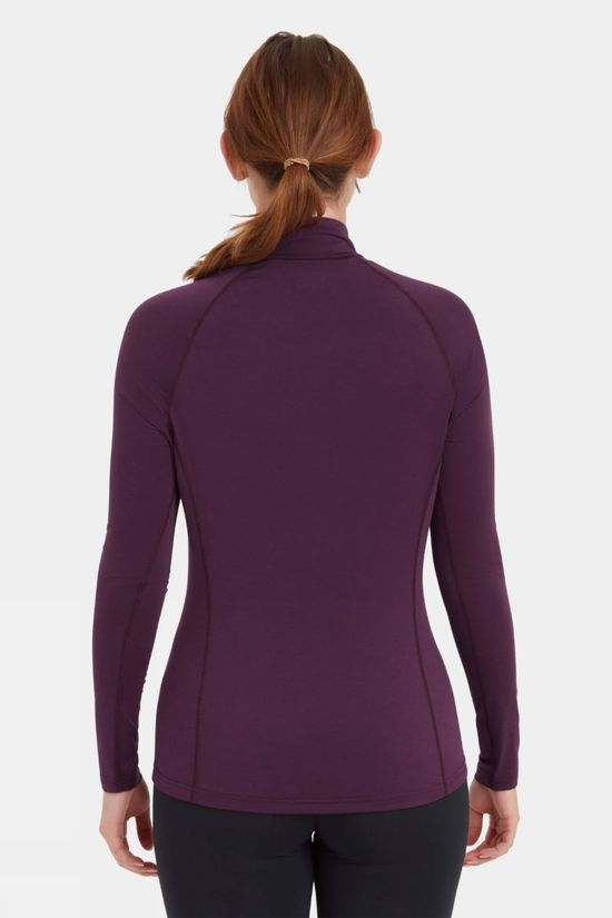 Montane Womens Dart XT Zip Neck Base Layer Top  Saskatoon Berry