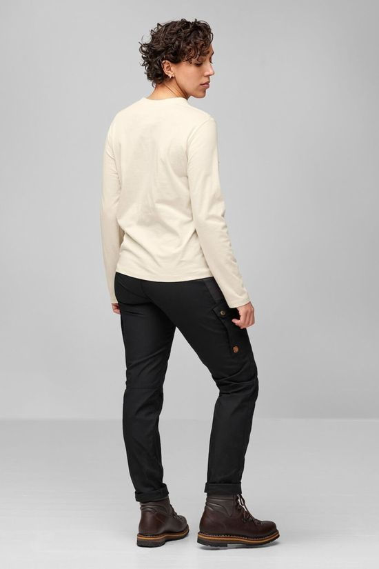 Fjallraven Womens 1960 Logo Long Sleeves T-Shirt  Chalk White