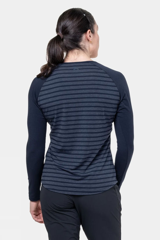 Mountain Equipment Womens Redline Long Sleeve T-Shirt Cosmos Strip/ Cosmos