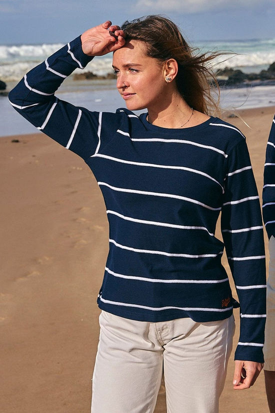 Saltrock Womens Hartland Long Sleeve Top Navy Blue