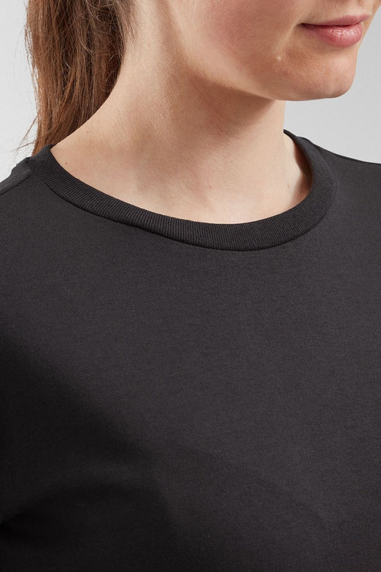 Passenger Womens Papercut Recycled Cotton Long Sleeve T-Shirt Black