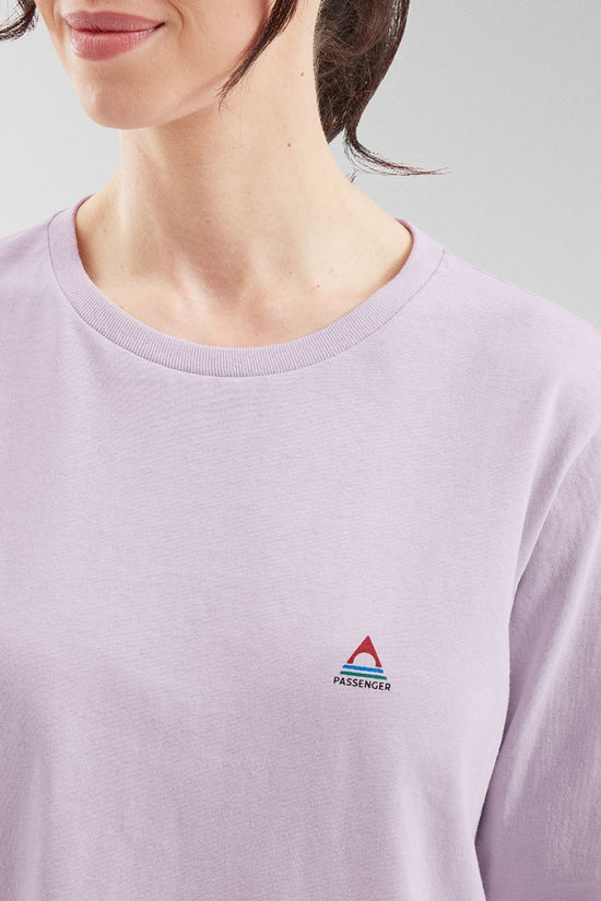 Passenger Womens Classic Recycled Cotton Long Sleeve T-Shirt Lilac Mist