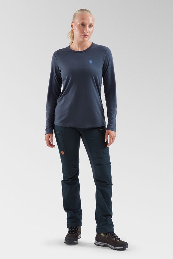 Fjallraven Womens High Coast Long Sleeve T-Shirt Navy