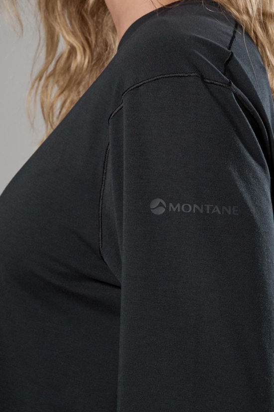 Montane Womens Alhena Long Sleeve T-Shirt Black