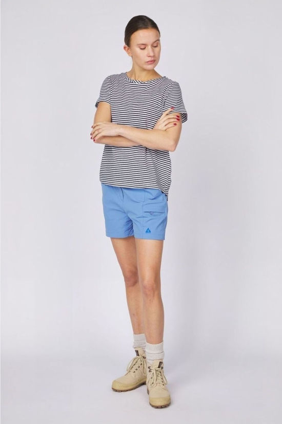 Ayacucho Womens Mila T-Shirt NAVY ECRU STRIPES