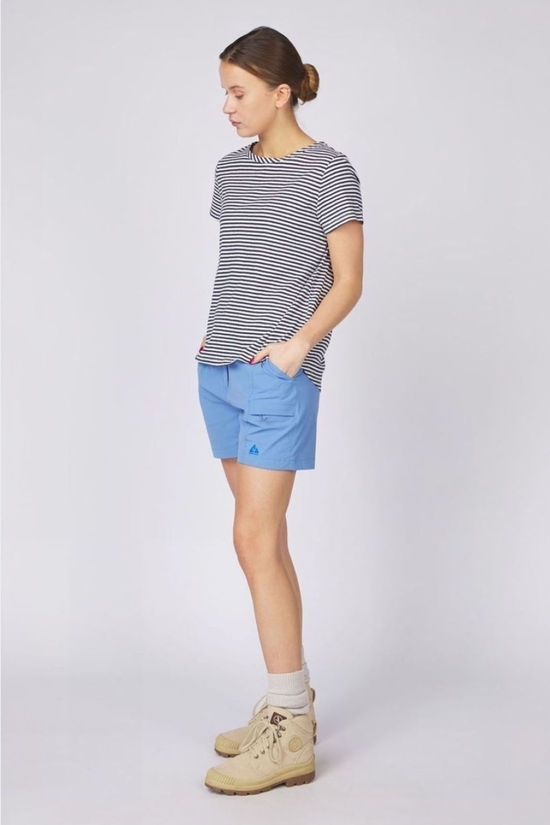 Ayacucho Womens Mila T-Shirt NAVY ECRU STRIPES