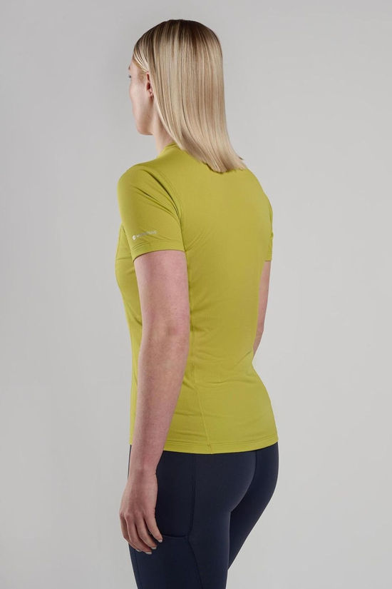Montane Womens Dart Lite Short Sleeve Base Layer Top Citrus Spring
