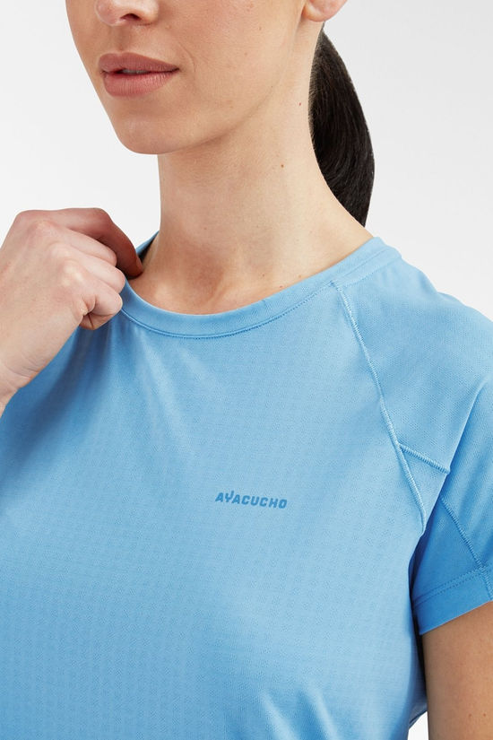 Ayacucho Womens Mountain Technical T-Shirt II Heritage Blue
