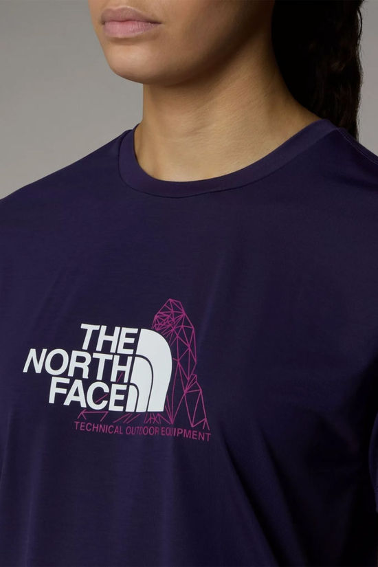 The North Face Womens Foundation Mountain T-Shirt Eternal Purple