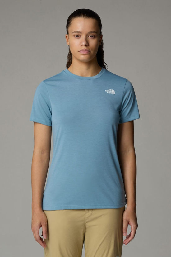 The North Face Womens Foundation Vertical Graphic T-Shirt Shallow Blue