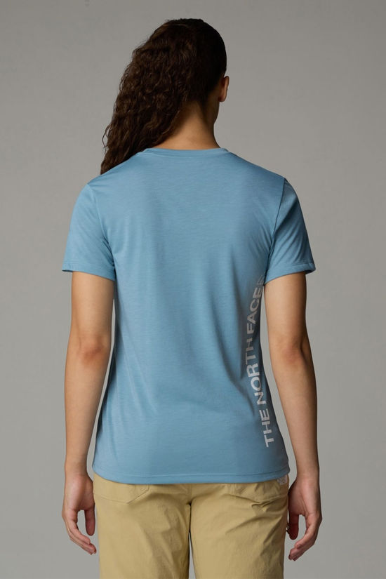 The North Face Womens Foundation Vertical Graphic T-Shirt Shallow Blue