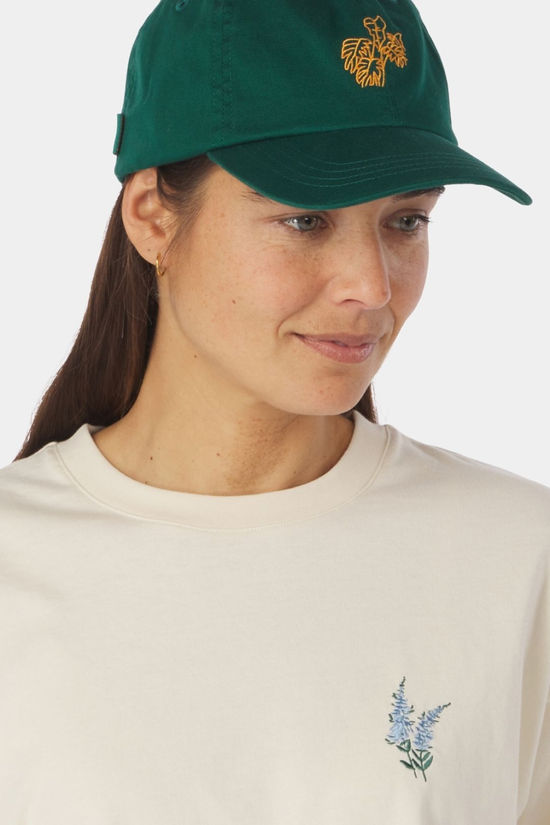 Ayacucho Womens Cropped Mini Embroidery T-Shirt Ecru