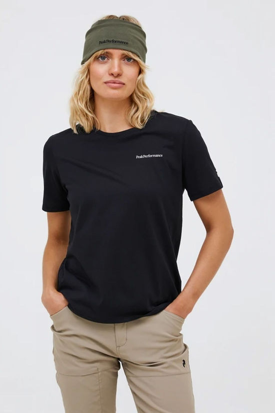 Peak Performance Womens Explore Logo T-Shirt Black