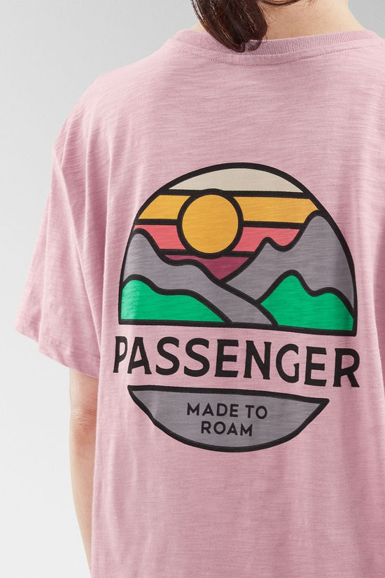 Passenger Womens Laidback Recycled Cotton T-Shirt Pink Haze