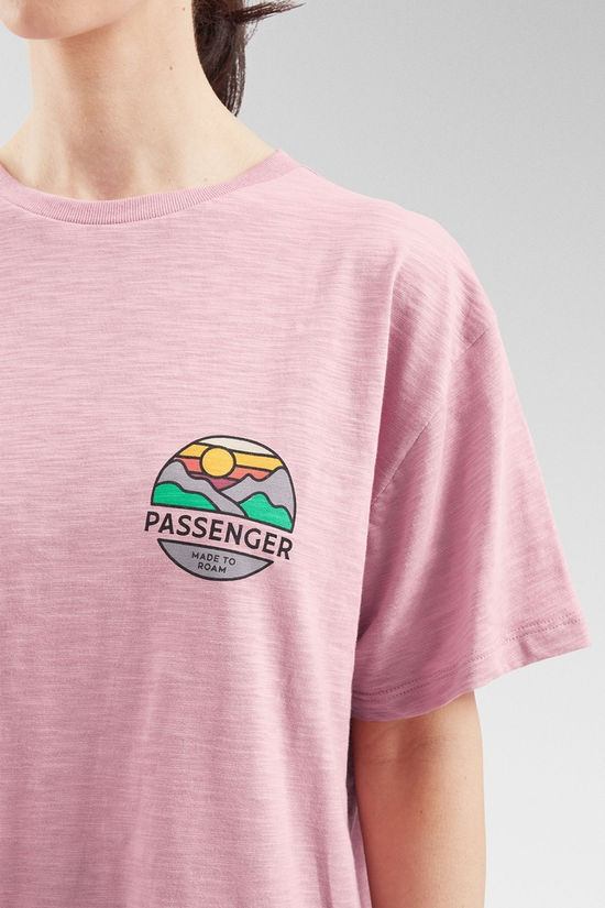 Passenger Womens Laidback Recycled Cotton T-Shirt Pink Haze