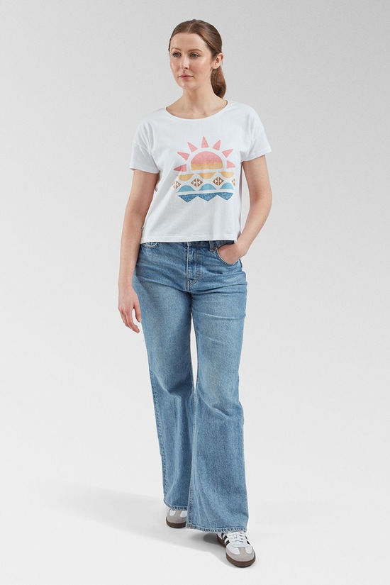 Passenger Womens Sunray Recycled Cotton T-Shirt White