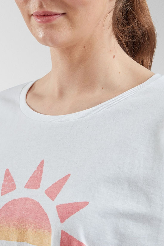 Passenger Womens Sunray Recycled Cotton T-Shirt White