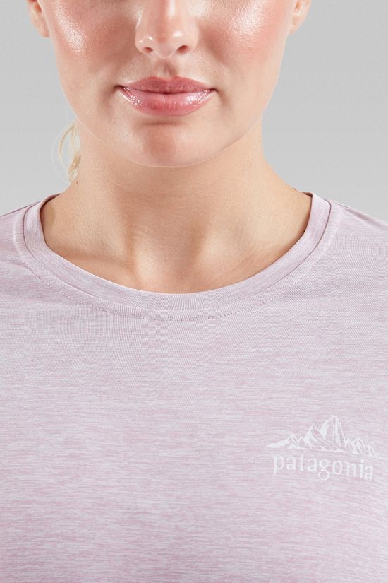 Patagonia Womens Cap Cool Daily T-Shirt - Cloud Crag  Quiet Violet