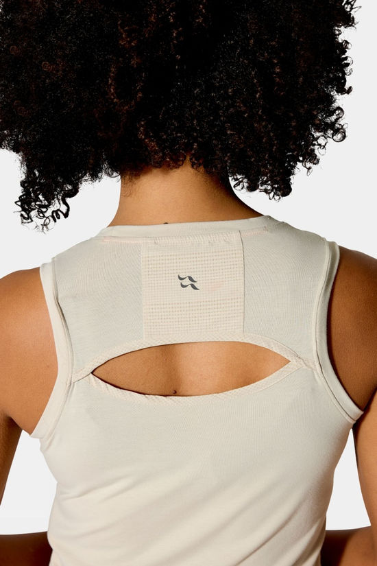 Rab Womens Rivelin Crop Tank Top  Pebble