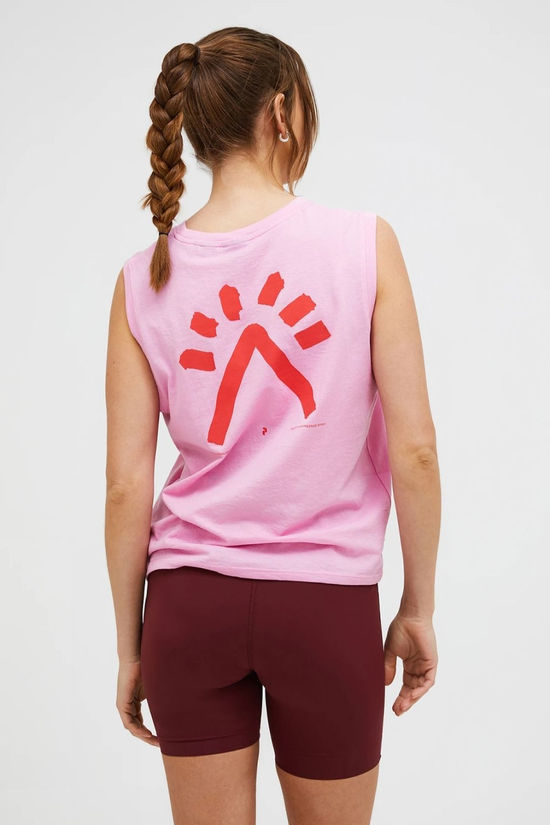 Peak Performance Womens Explore Graphic Tank Top Morning Dew