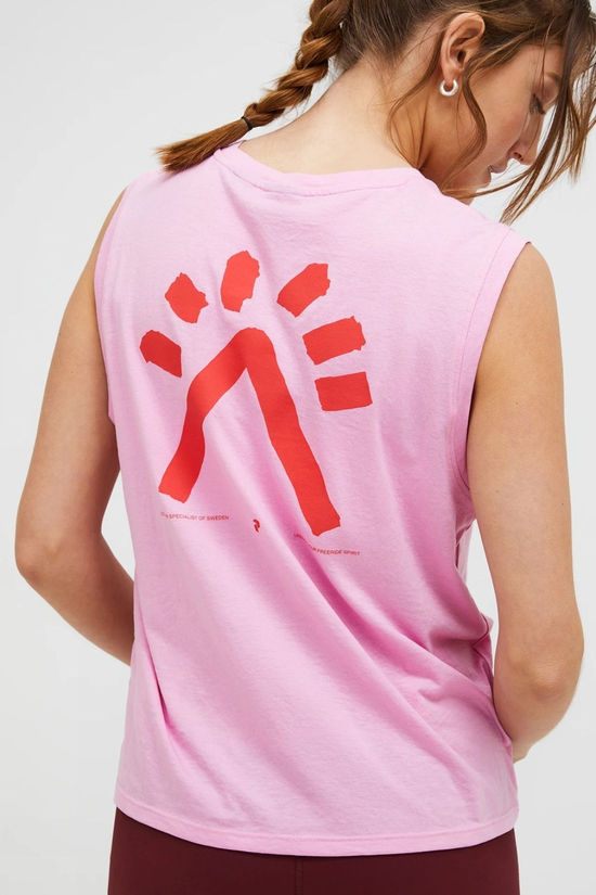 Peak Performance Womens Explore Graphic Tank Top Morning Dew