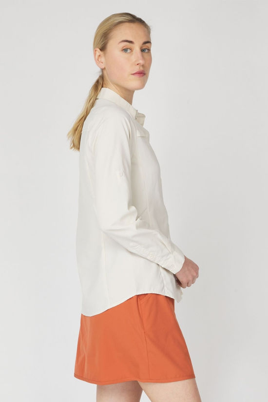 Ayacucho Womens Jungle Travel Long Sleeve Shirt White