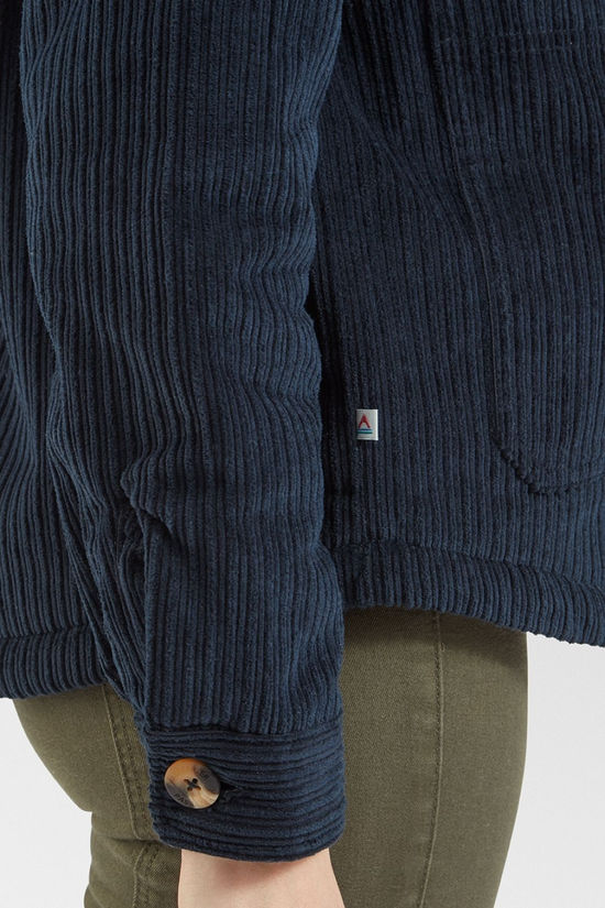 Passenger Womens Flint Cord Overshirt Deep Navy