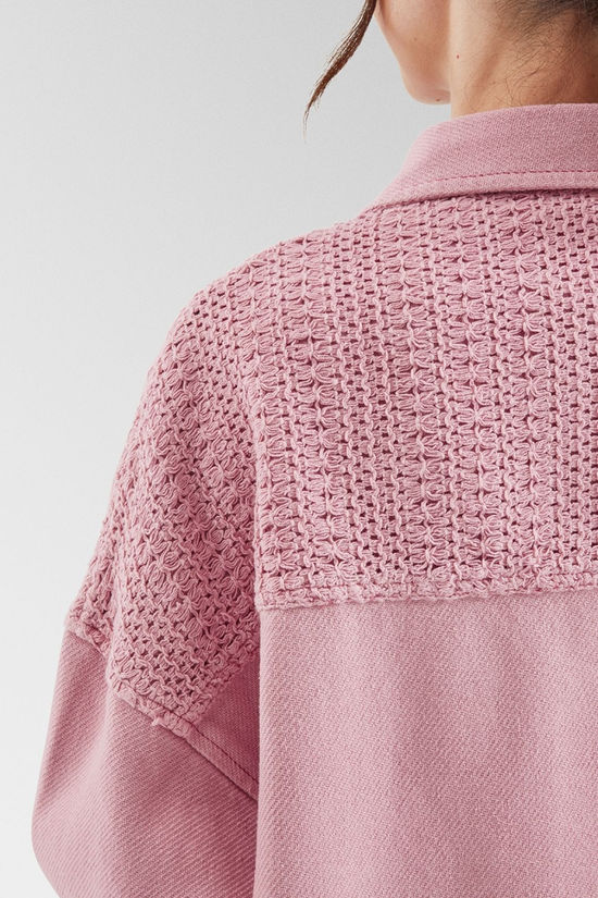 Passenger Womens Maya Twill Overshirt Pink Haze