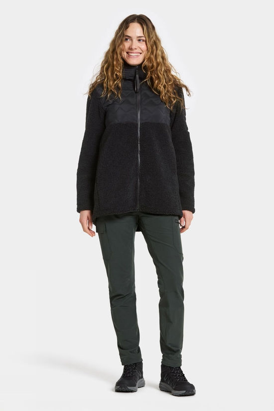 Didriksons Womens Bibi 2 Full Zip Fleece Jacket  Black