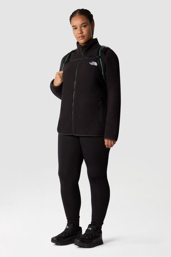 The North Face Womens Plus Size 100 Glacier Full Zip Fleece Jacket Tnf Black
