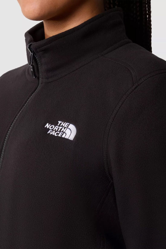 The North Face Womens Plus Size 100 Glacier Full Zip Fleece Jacket Tnf Black