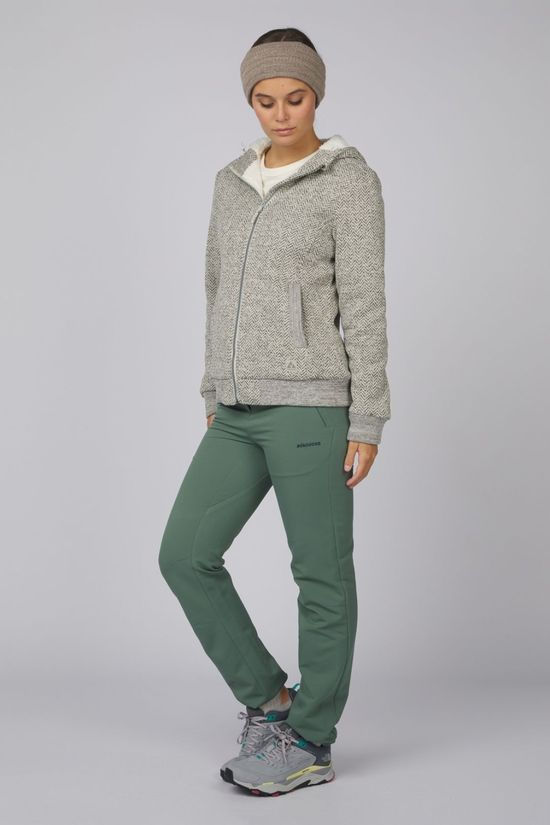 Ayacucho  Womens Medina Full Zip Fleece Hoodie Grey