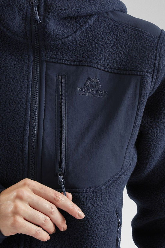 Mountain Equipment Womens Highpile Hooded Fleece Jacket Cosmos