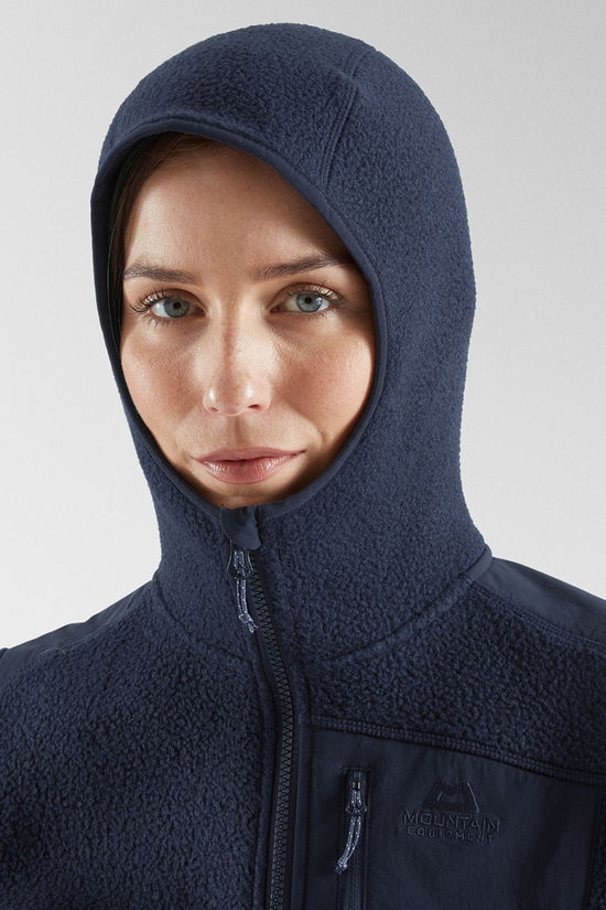 Mountain Equipment Womens Highpile Hooded Fleece Jacket Cosmos